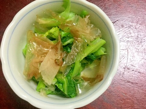 かき菜の甘酢和え【今日のお浸し】